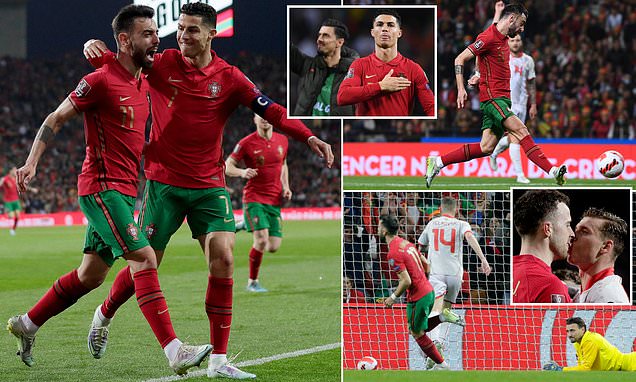 World Cup: Portugal qualify after Bruno Fernandes double against North  Macedonia | Daily Mail Online